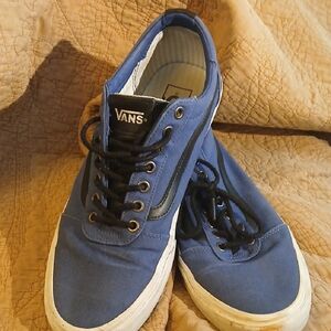 Vans Blue and Black Classic Sneakers